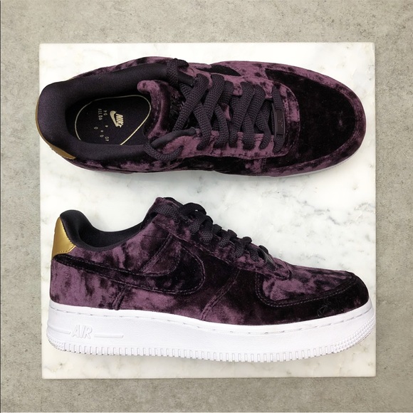 Nike Shoes - Nike Air Burgundy Wine Velvet Sneakers